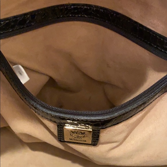 SOLD-MCM Designer Purse Bag Limited Edition Black & White Marquis Satchel Rare - Picture 16 of 16